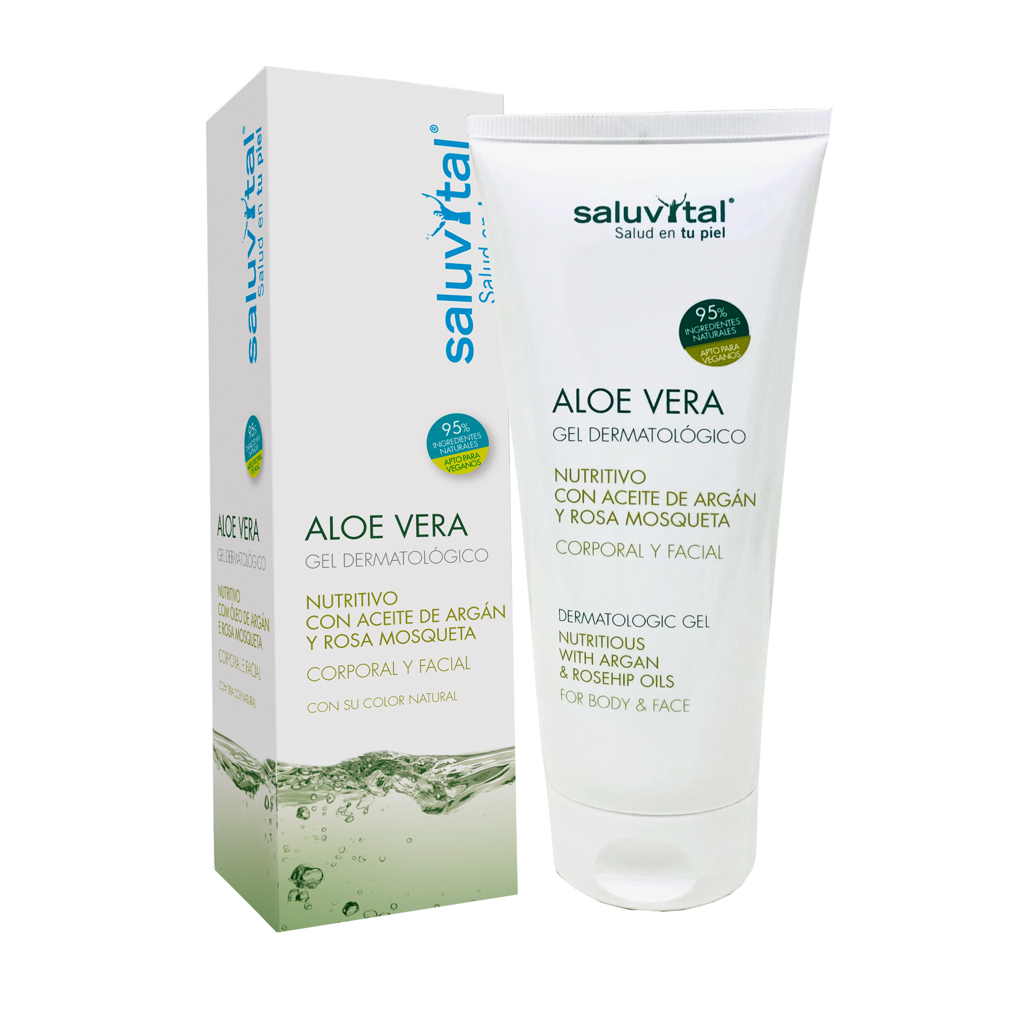 Gel Aloe Vera | Nutritivo | Aceite de Argán y Aceite de Rosa Mosqueta | 200 ml.